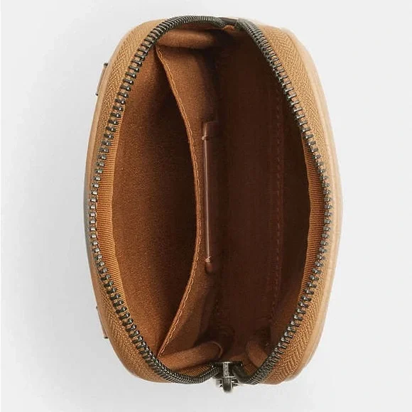 Coach Tan Crossbody Bag with Colorful Mushroom Design - Picture 4 of 16